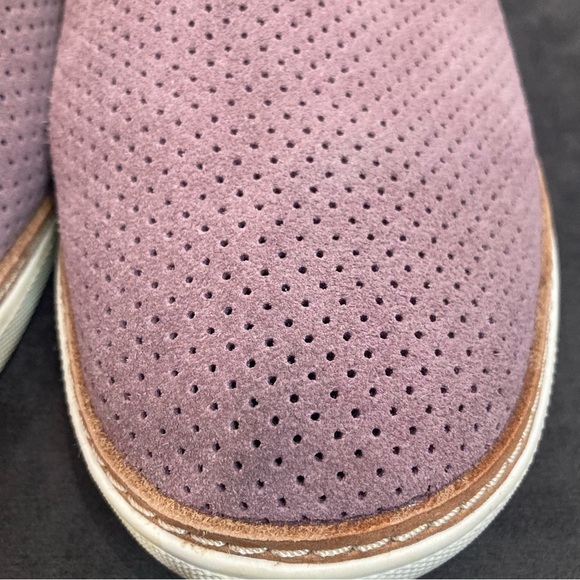 VIONIC Sz 10 Malina Perforated Toe Cap Rubber Sole Suede Slip On Loafers Flats - Picture 5 of 15